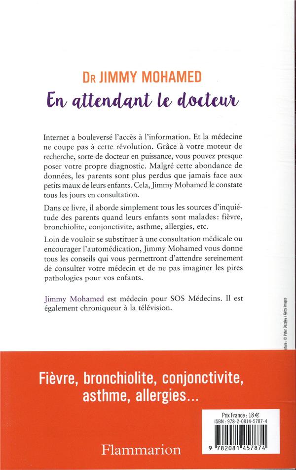 Quatrième de couverture de « En attendant le docteur : toutes les réponses pour les parents qui s'inquiètent »