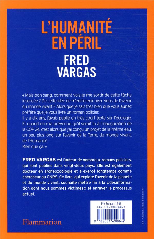 Quatrième de couverture de « L'humanité en péril : virons de bord, toute ! »