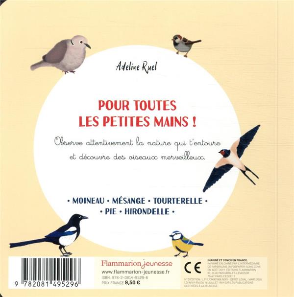 Quatrième de couverture de « Les oiseaux de mon jardin »