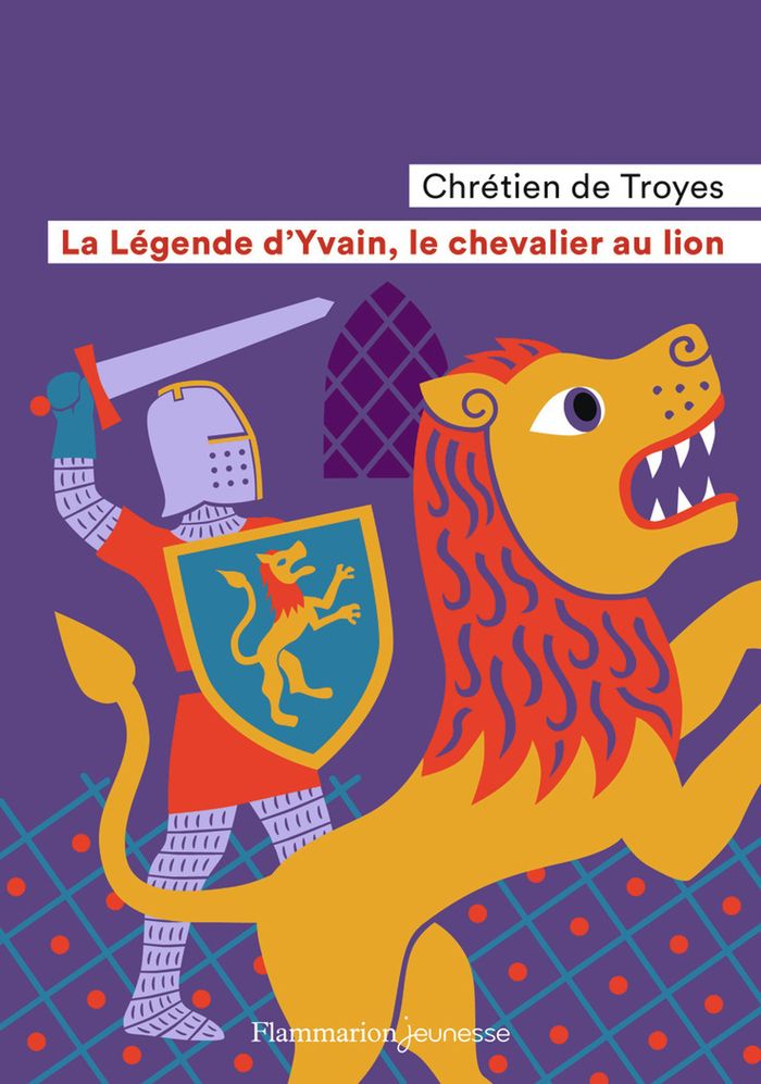 Couverture du livre « La légende d'Yvain, le chevalier au lion », librairie Les Contes Infusés à Corte