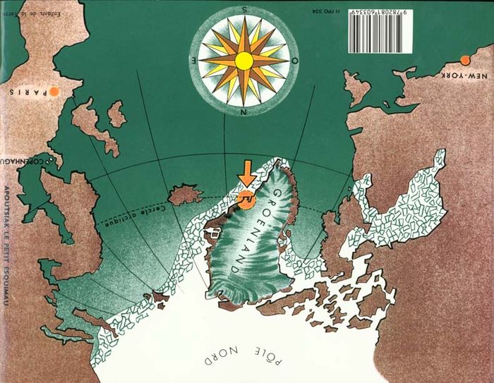 Quatrième de couverture de « APOUTSIAK LE PETIT FLOCON DE NEIGE »