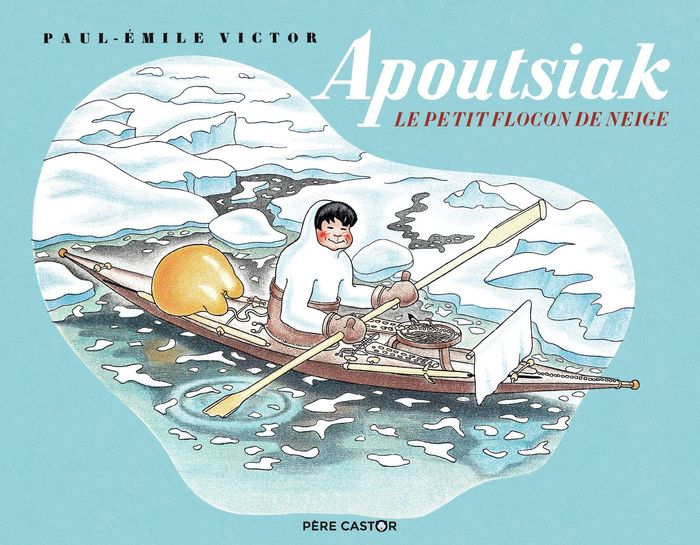 Couverture du livre « APOUTSIAK LE PETIT FLOCON DE NEIGE », librairie Les Contes Infusés à Corte