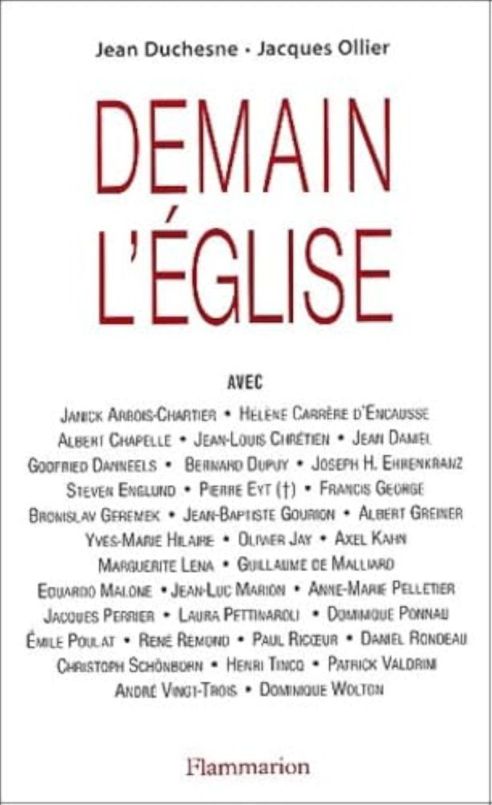 Couverture du livre « DEMAIN L'EGLISE » de Jean Duchesne, librairie Les Contes Infusés à Corte