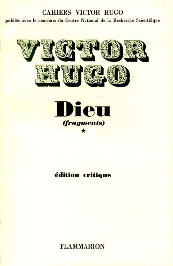 Couverture du livre « ESSAIS - T01 - DIEU - FRAGMENTS » de Victor Hugo, librairie Les Contes Infusés à Corte