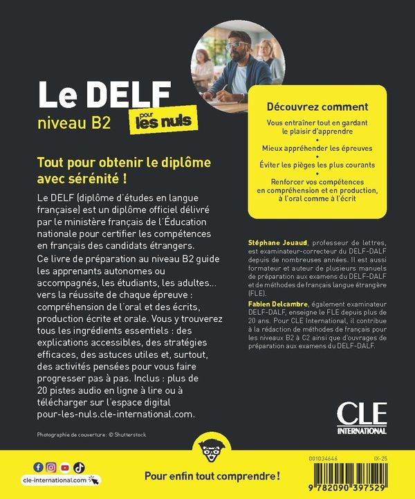 Quatrième de couverture de « Le DELF niveau B2 pour les nuls »