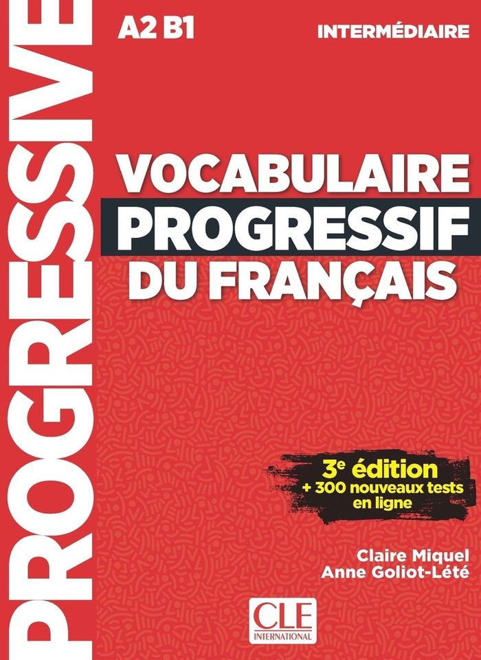 Couverture du livre « Vocabulaire progressif du français : A2-B1 » de Claire Miquel, librairie Les Contes Infusés à Corte