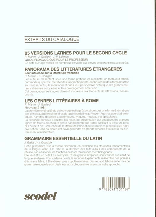 Quatrième de couverture de « LES MOTS LATINS - MANUEL NUMERIQUE SIMPLE »