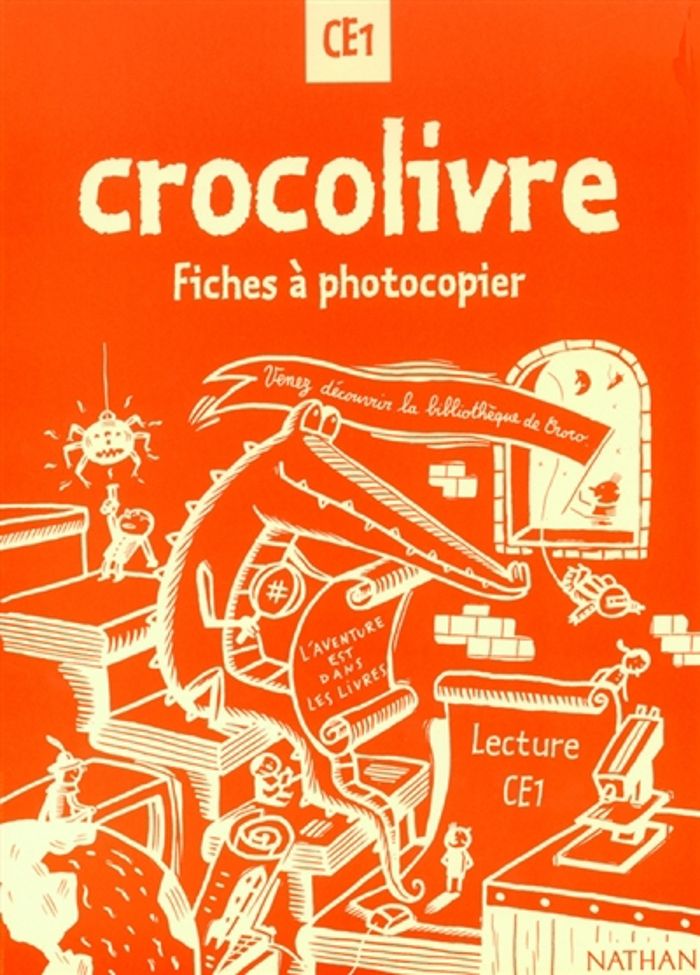 Couverture du livre « CROCOLIVRE CE1 PHOTOFICHES », librairie Les Contes Infusés à Corte