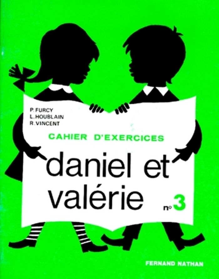 Couverture du livre « DANIEL ET VALERIE - EXERCICES 3 - CP » de Cathonnet/furcy, librairie Les Contes Infusés à Corte