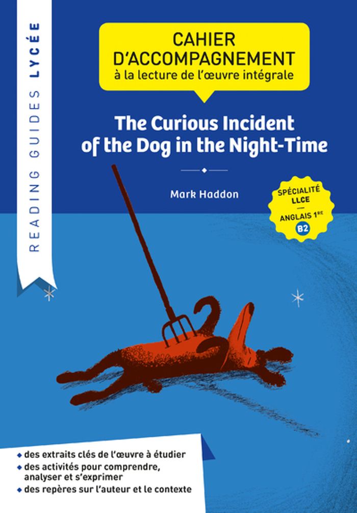 Couverture du livre « READING GUIDE - THE CURIOUS INCIDENT OF THE DOG IN THE NIGHT-TIME » de Corinne Escales, librairie Les Contes Infusés à Corte