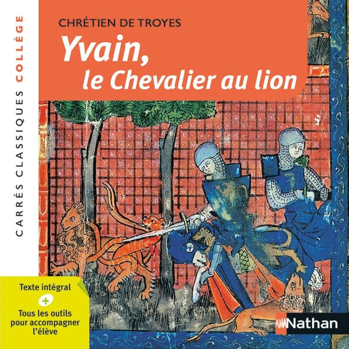 Couverture du livre « Yvain, le chevalier au lion : 1176-1181 », librairie Les Contes Infusés à Corte