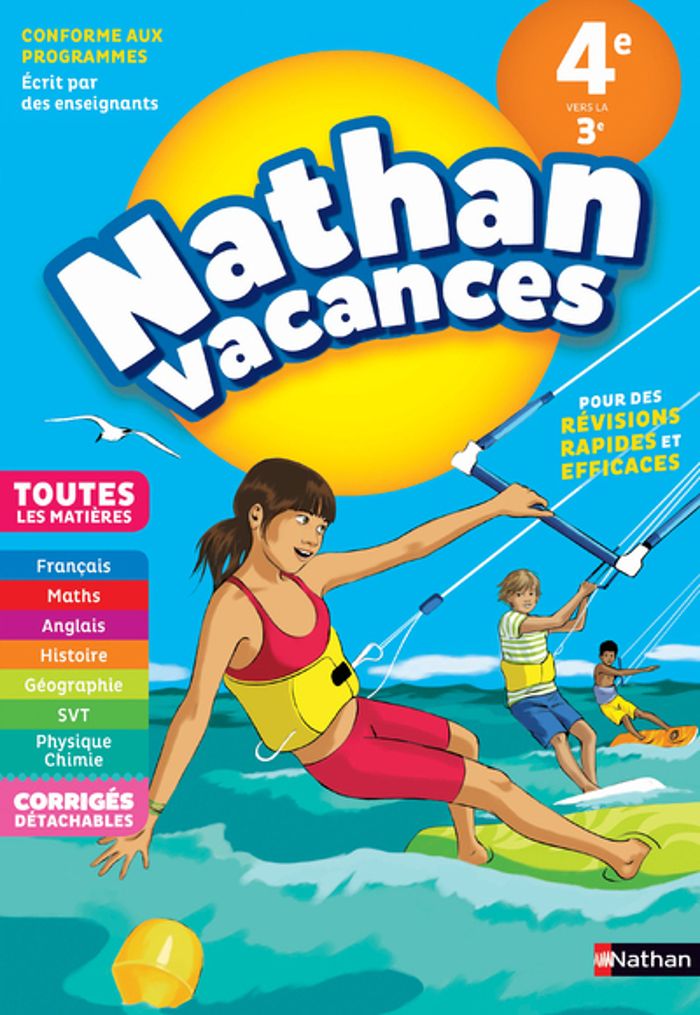 Couverture du livre « NATHAN VACANCES COLLEGE TOUTES LES MATIERES 4E VERS LA 3E » de Bernard/cognie/manns, librairie Les Contes Infusés à Corte