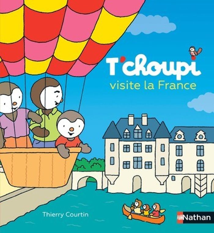 Couverture du livre « T'choupi visite la France » de Thierry Courtin, librairie Les Contes Infusés à Corte