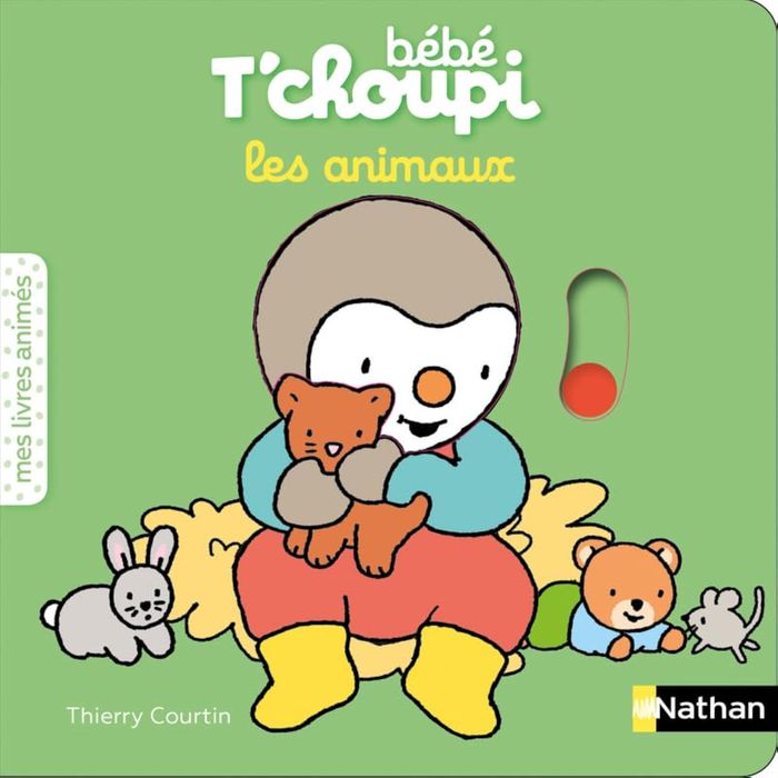 Couverture du livre « Bébé T'choupi les animaux » de Thierry Courtin, librairie Les Contes Infusés à Corte