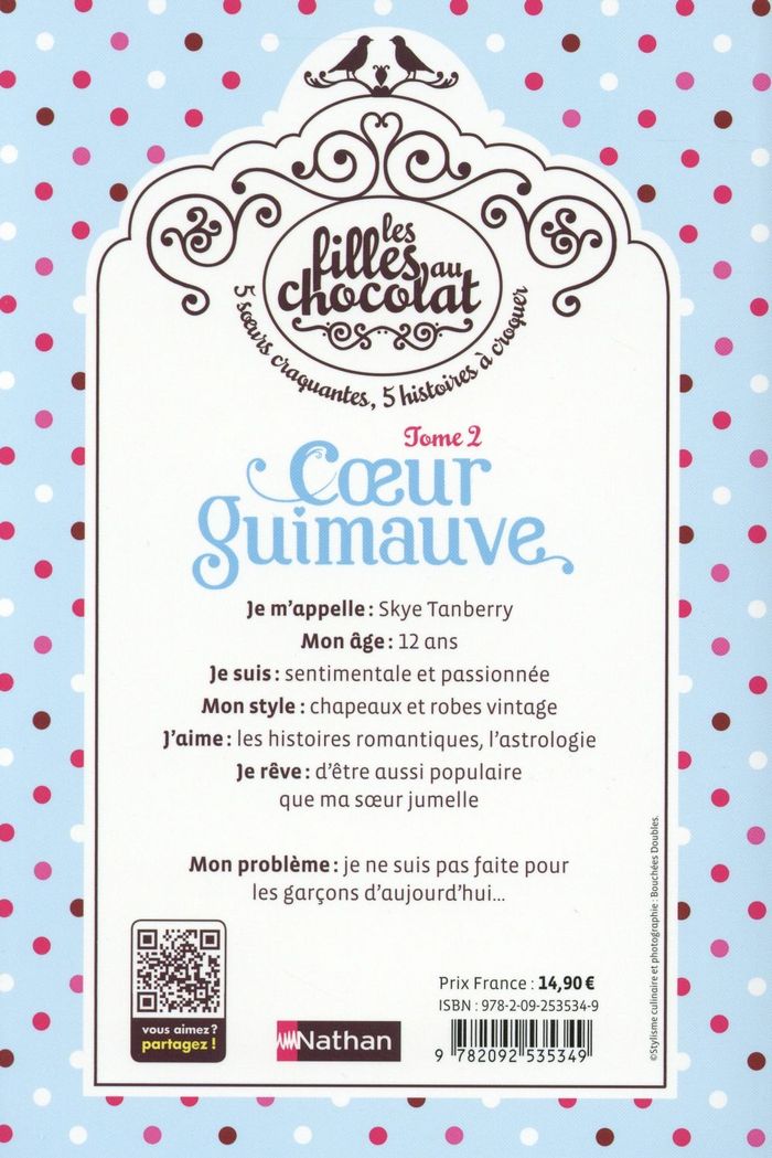 Quatrième de couverture de « Coeur guimauve »