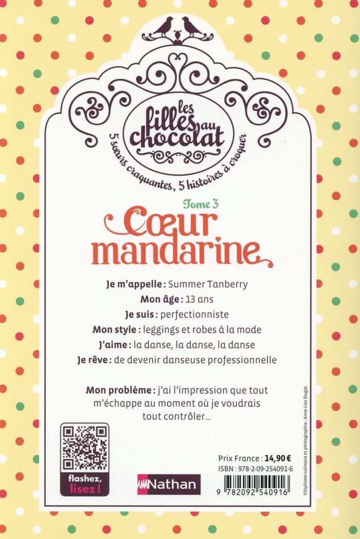 Quatrième de couverture de « Coeur mandarine »