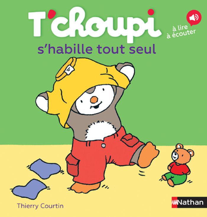 Couverture du livre « LES ALBUMS T'CHOUPI - T'CHOUPI S'HABILLE TOUT SEUL » de Thierry Courtin, librairie Les Contes Infusés à Corte
