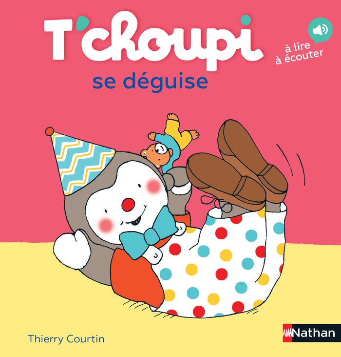 Couverture du livre « T'choupi se déguise » de Thierry Courtin, librairie Les Contes Infusés à Corte