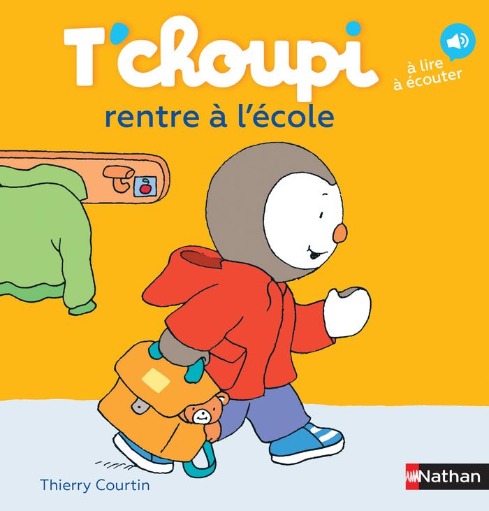 Couverture du livre « LES ALBUMS T'CHOUPI - T'CHOUPI RENTRE A L'ECOLE » de Thierry Courtin, librairie Les Contes Infusés à Corte
