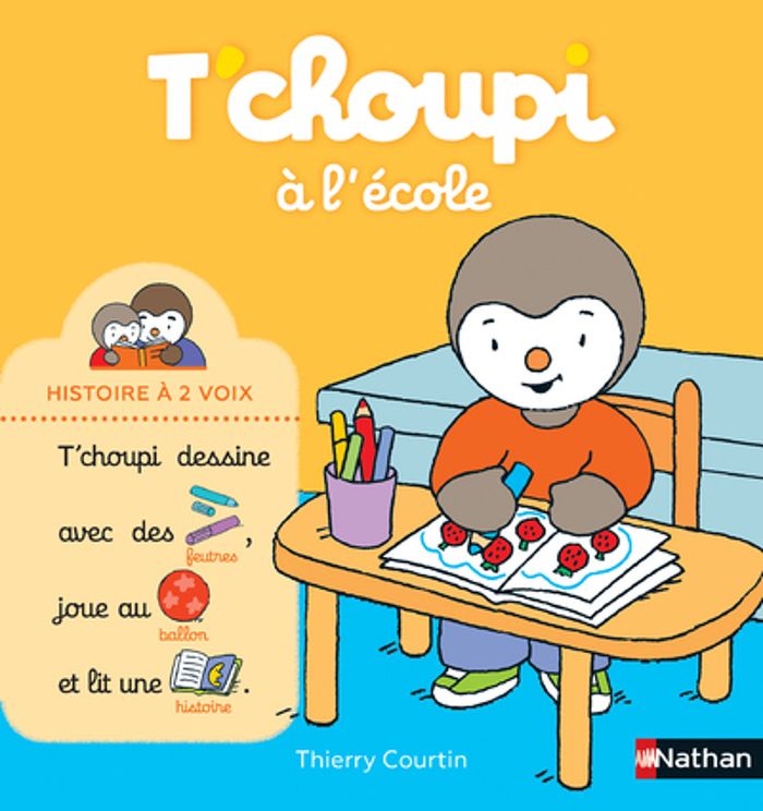 Couverture : T'CHOUPI A L'ECOLE