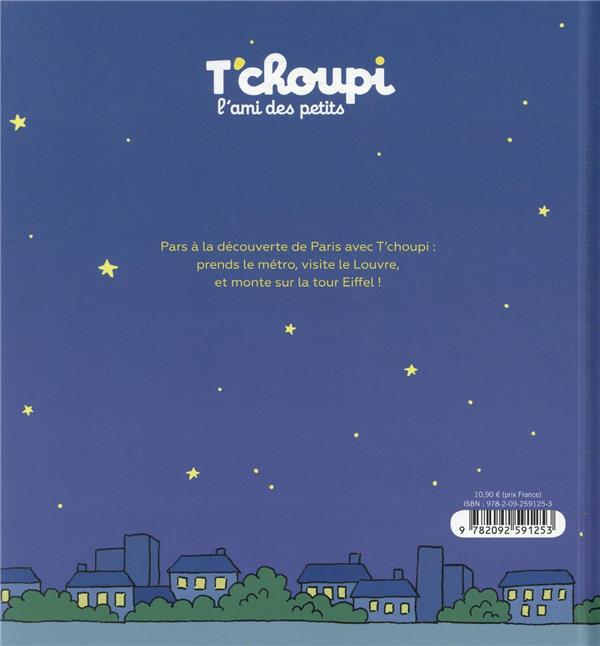 Quatrième de couverture de « T'choupi visite Paris »