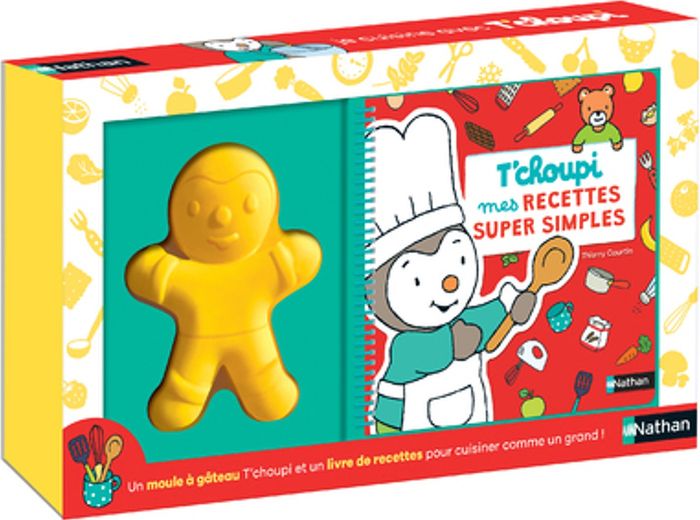 Couverture du livre « Je cuisine avec T'choupi » de Thierry Courtin, librairie Les Contes Infusés à Corte