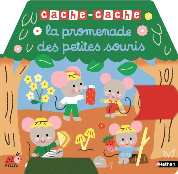 Couverture du livre « La promenade des petites souris » de [illustré par Mélisande Luthringer], librairie Les Contes Infusés à Corte