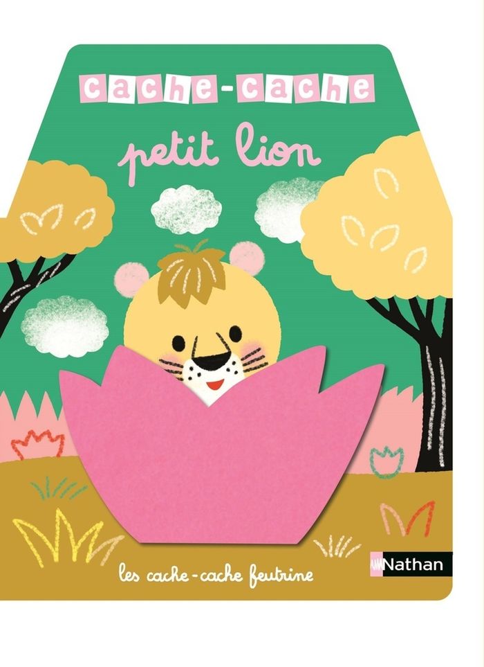 Couverture du livre « Cache-cache petit lion » de Mélisande Luthringer, librairie Les Contes Infusés à Corte