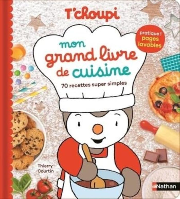 Couverture du livre « Mon grand livre de cuisine » de Thierry Courtin, librairie Les Contes Infusés à Corte