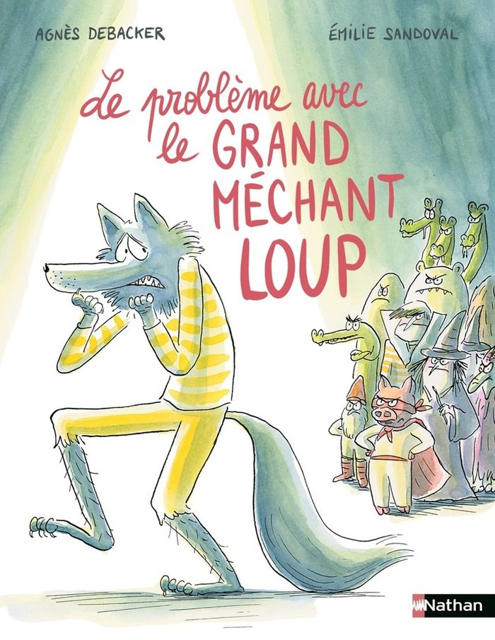 Couverture du livre « Le problème avec le grand méchant loup » de Agnès Debacker, librairie Les Contes Infusés à Corte
