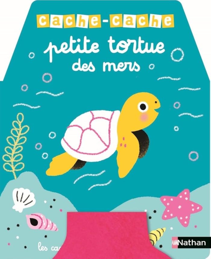 Couverture du livre « Cache-cache petite tortue des mers », librairie Les Contes Infusés à Corte