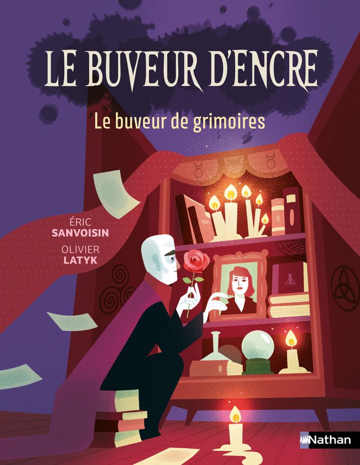 Couverture du livre « Le buveur de grimoires » de Éric Sanvoisin, librairie Les Contes Infusés à Corte