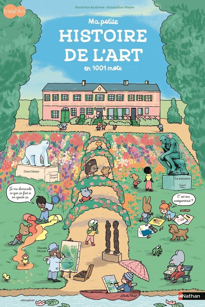 Couverture du livre « Ma petite histoire de l'art en 1001 mots » de Sandrine Andrews, librairie Les Contes Infusés à Corte