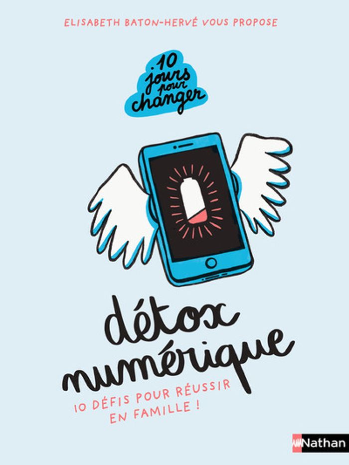Couverture du livre « Détox numérique : 10 défis pour réussir en famille ! », librairie Les Contes Infusés à Corte