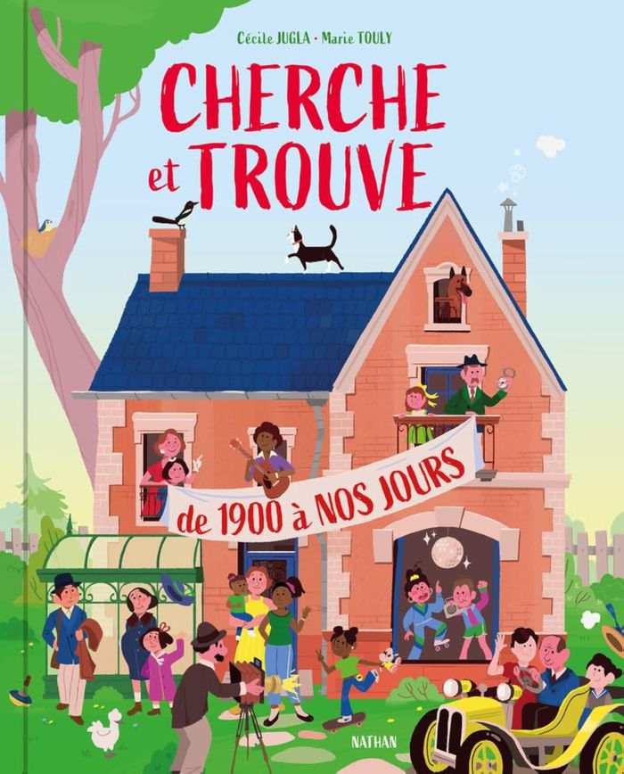 Couverture du livre « Cherche et trouve : de 1900 à nos jours » de Cécile Jugla, librairie Les Contes Infusés à Corte