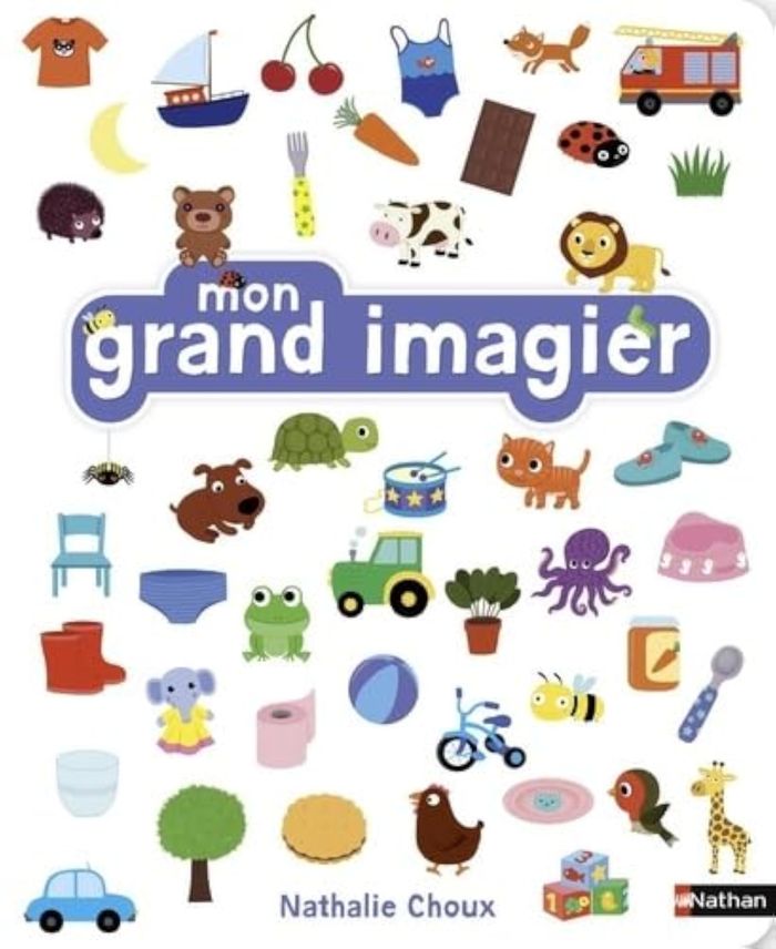 Couverture du livre « Mon grand imagier » de Nathalie Choux, librairie Les Contes Infusés à Corte