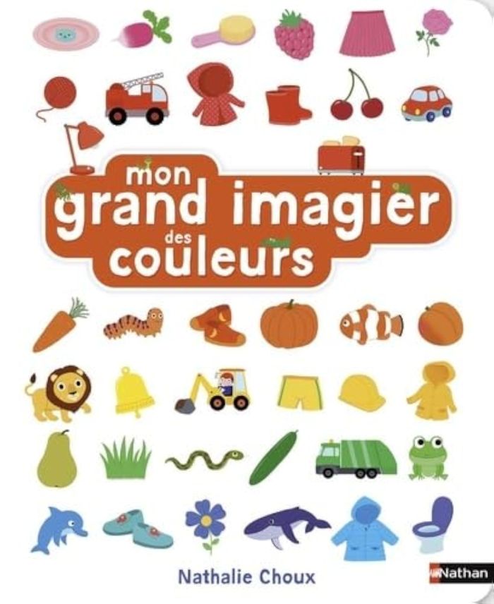 Couverture du livre « Mon grand imagier des couleurs », librairie Les Contes Infusés à Corte