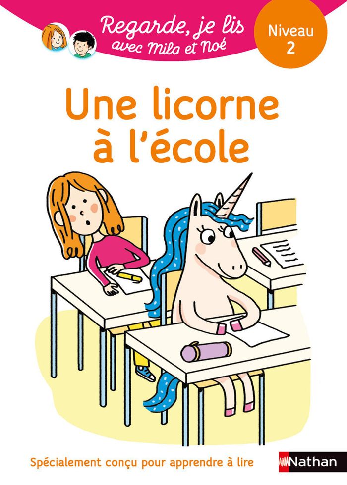 Couverture du livre « Une licorne à l'école » de Éric Battut, librairie Les Contes Infusés à Corte