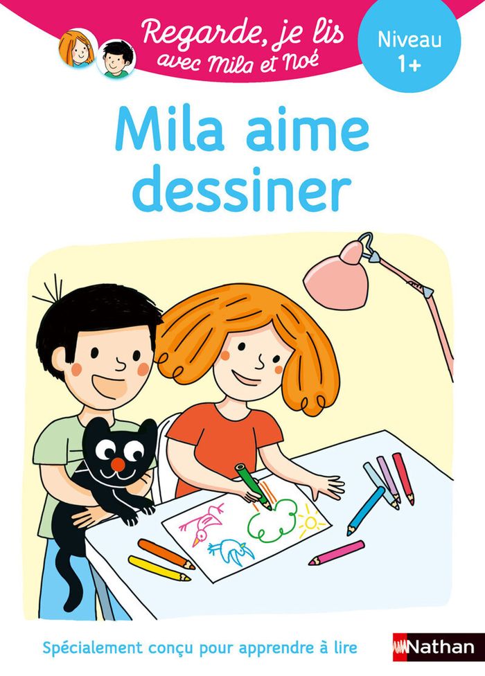 Couverture du livre « Mila aime dessiner » de Éric Battut, librairie Les Contes Infusés à Corte