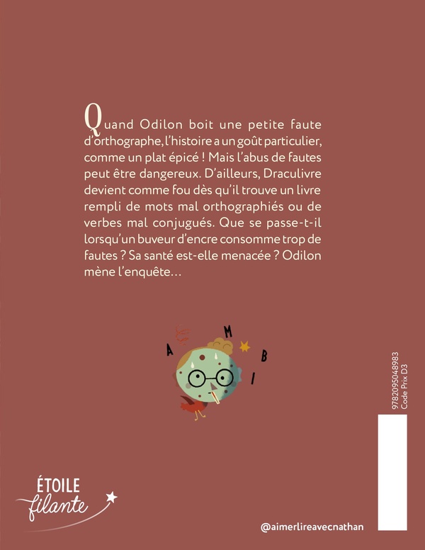 Quatrième de couverture de « Le buveur de fautes d'orthographe »
