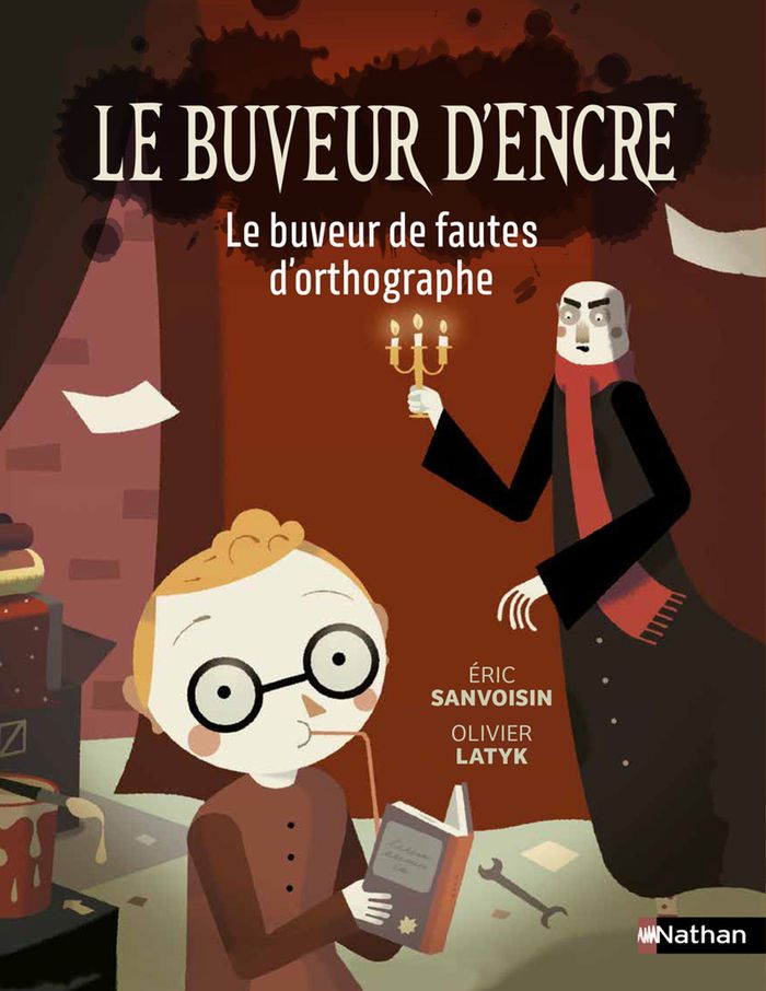 Couverture du livre « Le buveur de fautes d'orthographe » de Éric Sanvoisin, librairie Les Contes Infusés à Corte