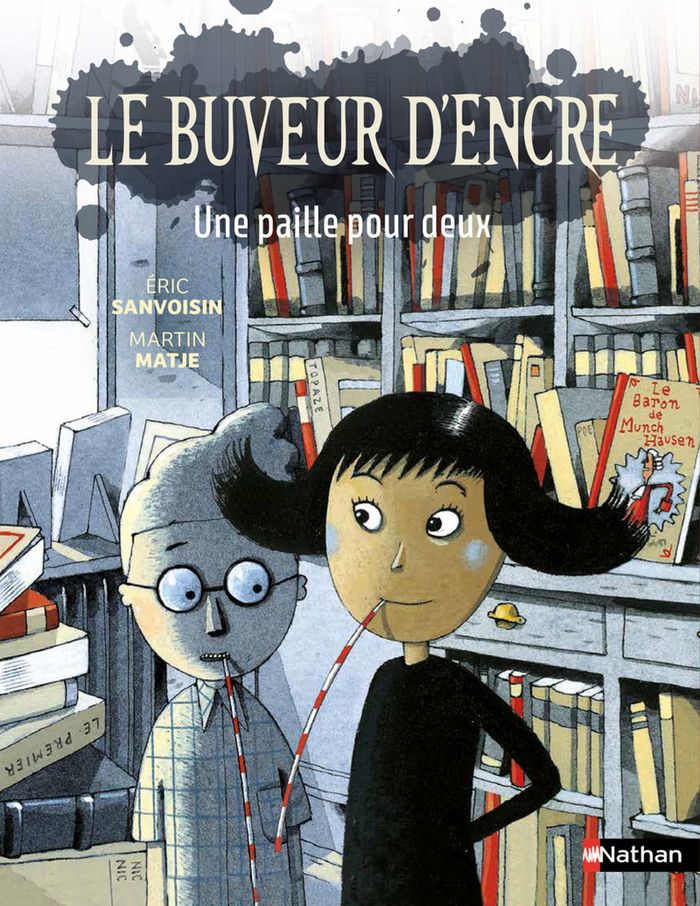 Couverture du livre « Une paille pour deux » de Éric Sanvoisin, librairie Les Contes Infusés à Corte