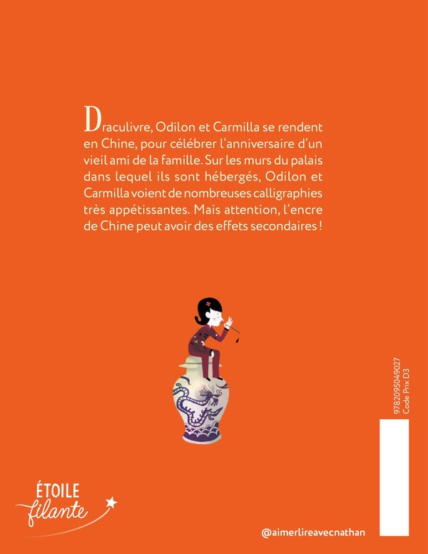 Quatrième de couverture de « La buveuse d'encre de Chine »