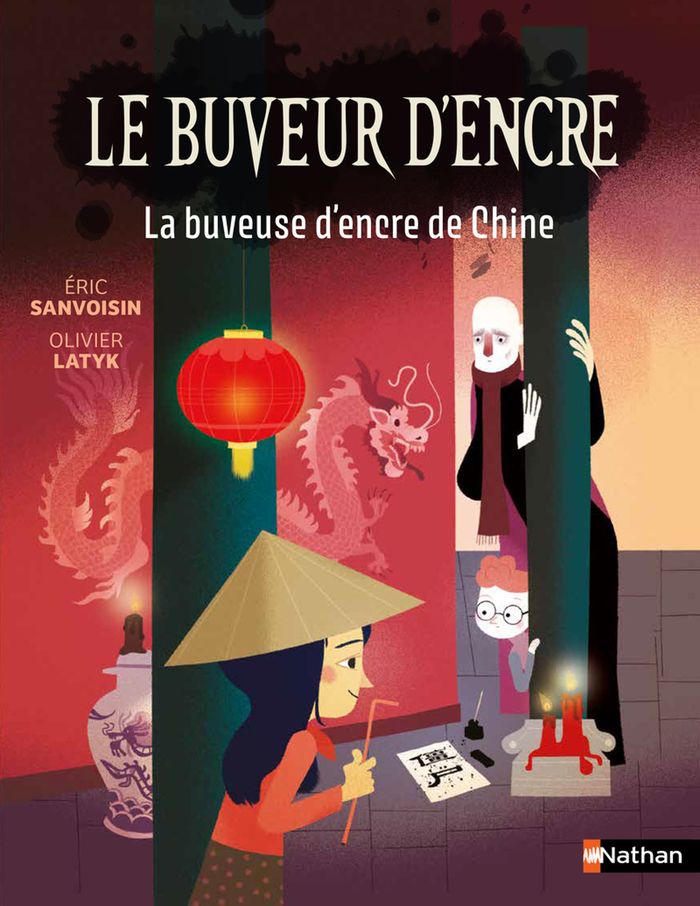 Couverture du livre « La buveuse d'encre de Chine » de Éric Sanvoisin, librairie Les Contes Infusés à Corte