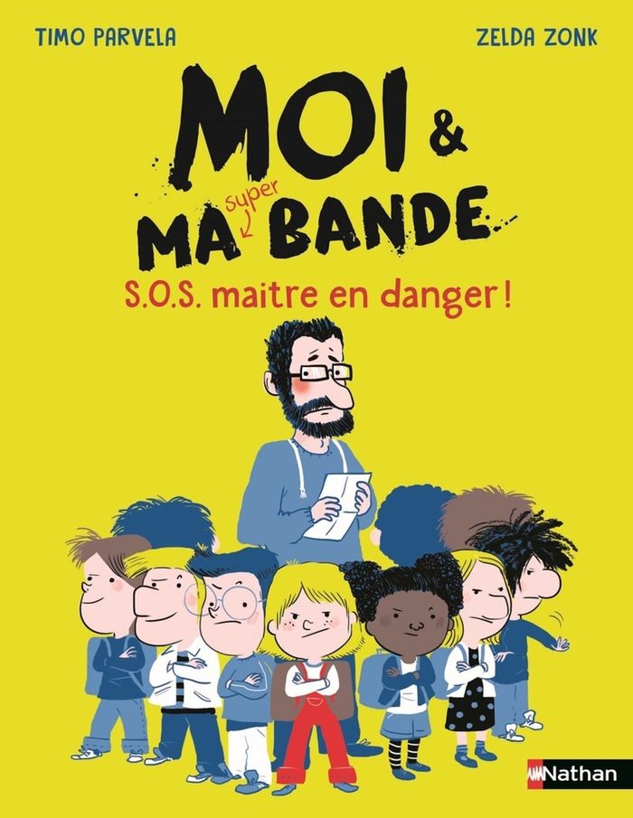 Couverture du livre « SOS maître en danger ! » de Timo Parvela, librairie Les Contes Infusés à Corte