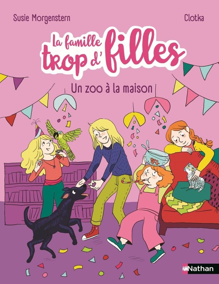 Couverture du livre « Un zoo à la maison » de Susie Morgenstern, librairie Les Contes Infusés à Corte