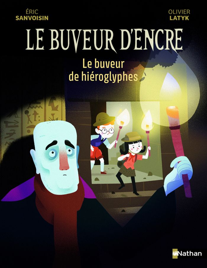 Couverture du livre « Le buveur de hiéroglyphes » de Éric Sanvoisin, librairie Les Contes Infusés à Corte