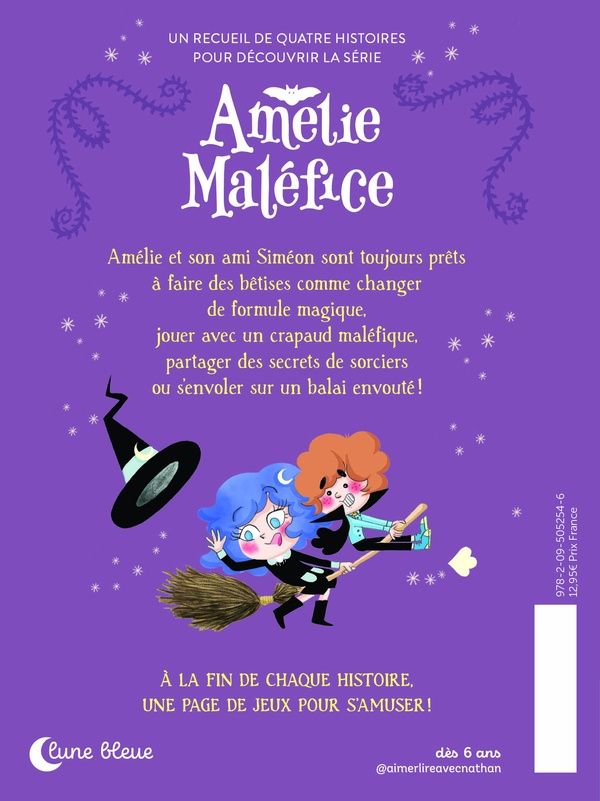 Quatrième de couverture de « Les sorcelleries d'Amélie Maléfice »