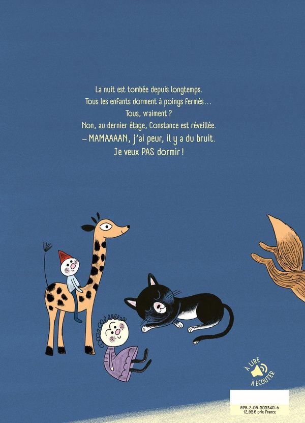 Quatrième de couverture de « Je veux pas dormir ! »