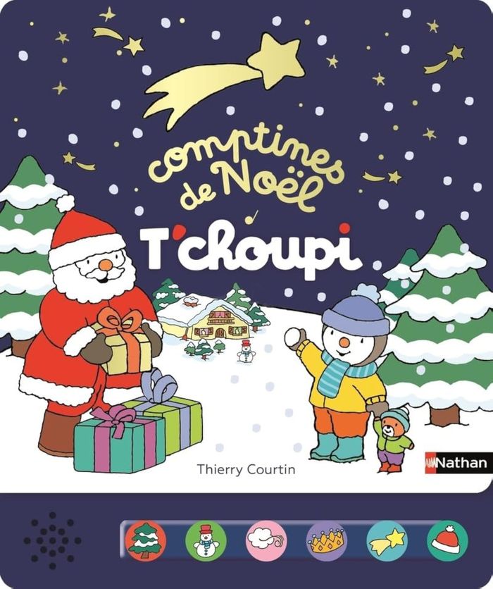 Couverture du livre « Comptines de Noël » de Thierry Courtin, librairie Les Contes Infusés à Corte